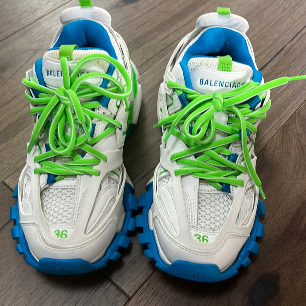 Balenciaga Track White Blue & Green